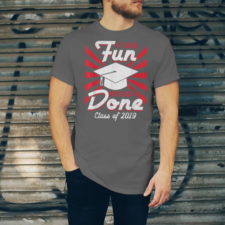 Im Done Graduating Class Of 2019 School GraduationShirt Unisex Jersey T-Shirt