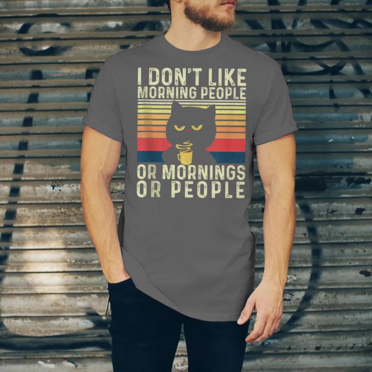 I Don't Like Morning People Introvert Introverted Antisocial Unisex Jersey T-Shirt