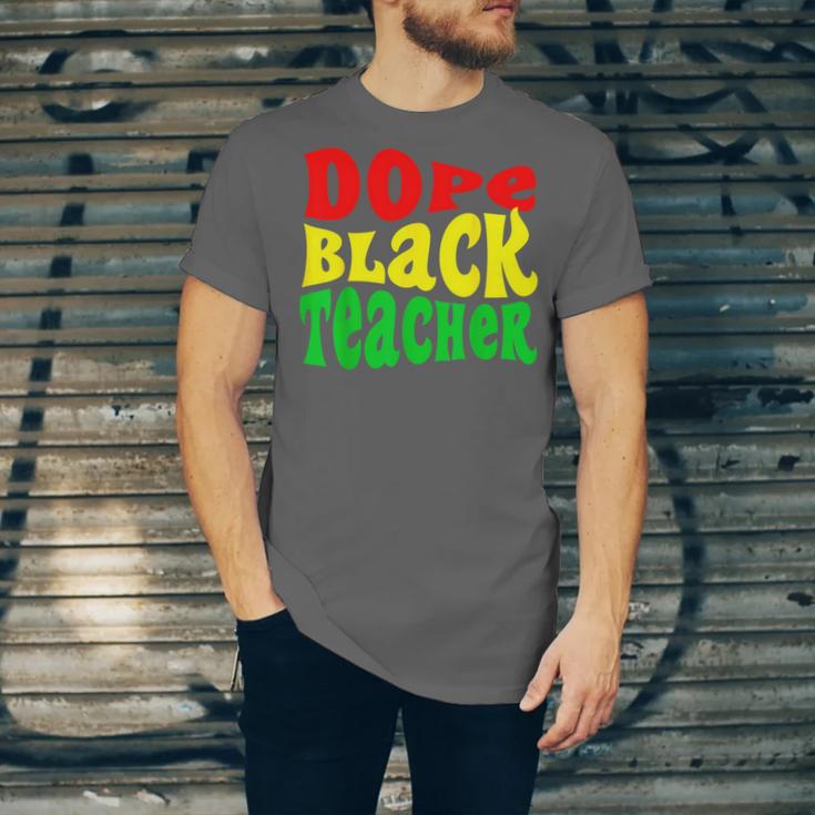 Dope Teacher African American Graduation History Month Unisex Jersey T-Shirt
