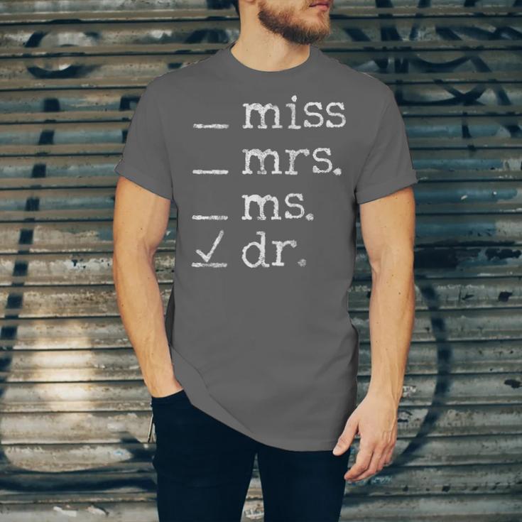 Dr Doctor Doctorate PhD Graduation Unisex Jersey T-Shirt