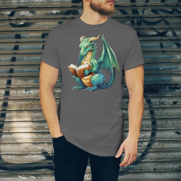 Dragon With Book Unisex Jersey T-Shirt