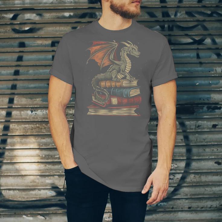 Dragon Fantasy Book Lover Book Nerd Unisex Jersey T-Shirt Dragon Fantasy Book Lover Book Nerd Unisex Jersey T-Shirt
