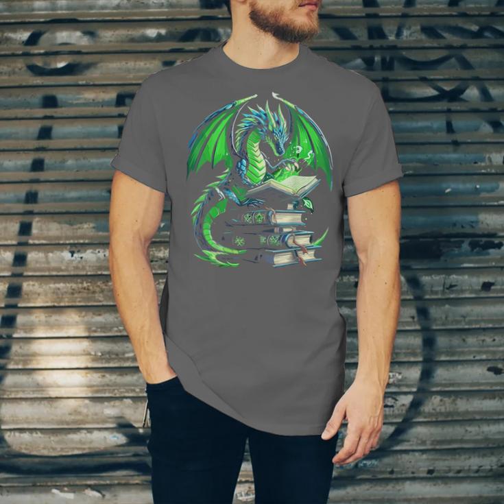 Dragon Reading Books Bookworm Unisex Jersey T-Shirt