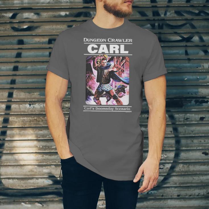 Dungeon Crawler Carl Vintage Paperback Illustration Book Unisex Jersey T-Shirt
