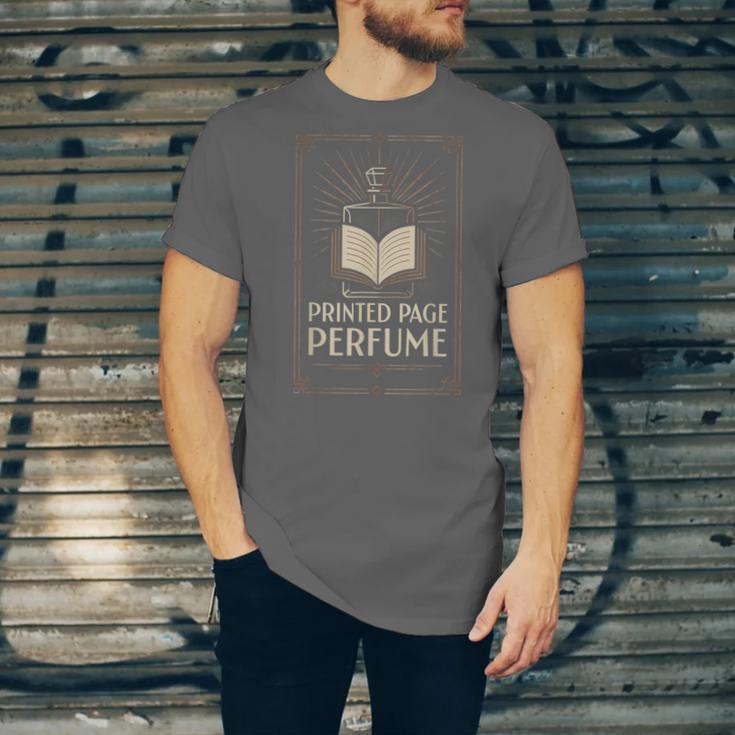Printed Page Perfume Book Lover Saying Unisex Jersey T-Shirt