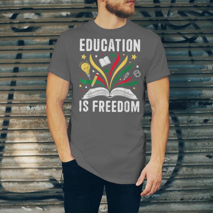 Education Is Freedom Books History Teacher Kids Unisex Jersey T-Shirt Education Is Freedom Books History Teacher Kids Unisex Jersey T-Shirt