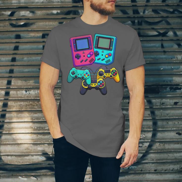 Eighties Console Controller Gaming Player Gadget Nostalgia Unisex Jersey T-Shirt