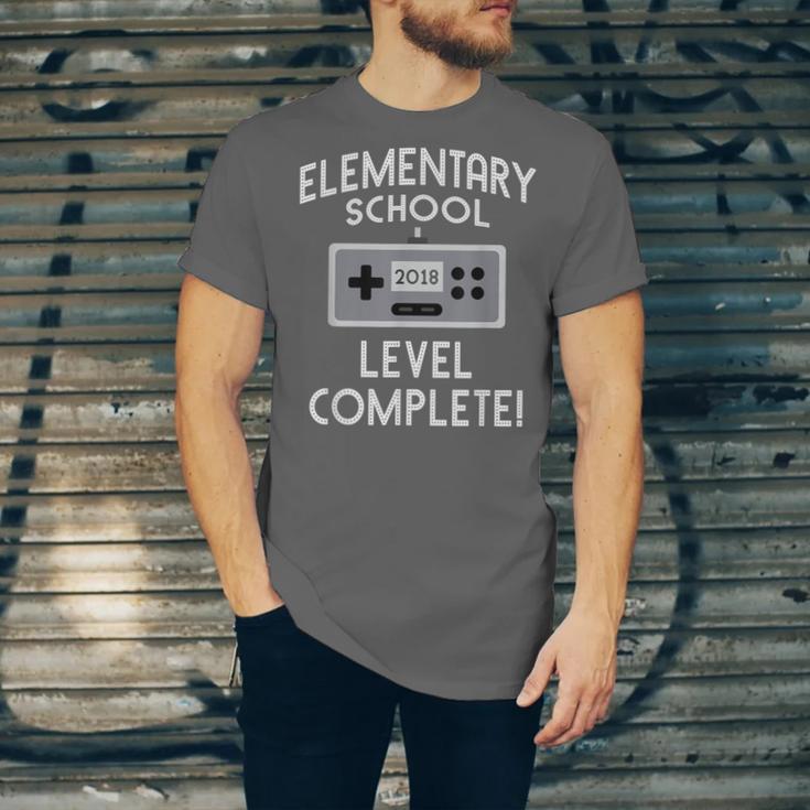Elementary School Graduation Shirt Level Complete Gamer Unisex Jersey T-Shirt