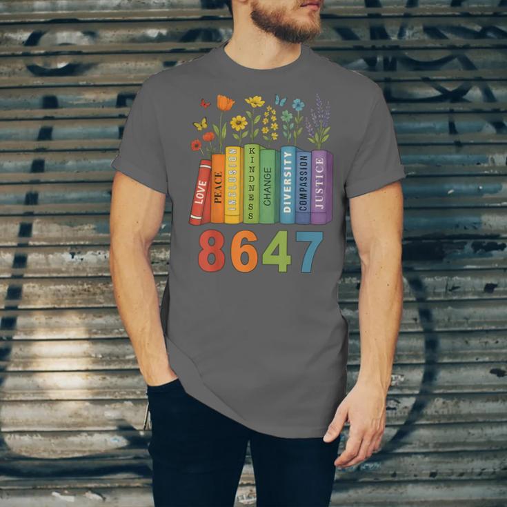 Equal Rights Book Flower Resist 86 47 Feminist Women Rights Unisex Jersey T-Shirt