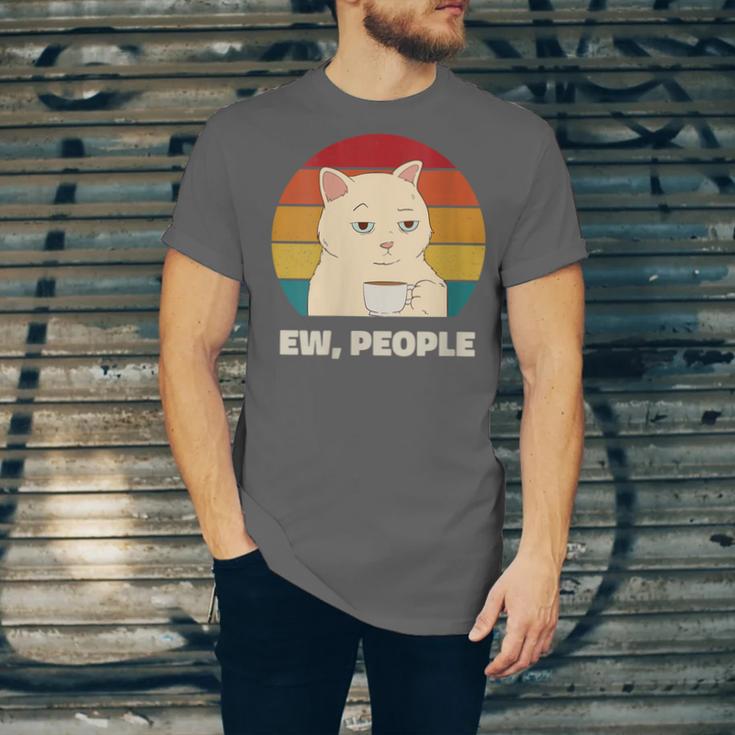 Ew People Introvert Cat Lover Crazy Colorful Cat Lady Unisex Jersey T-Shirt Ew People Introvert Cat Lover Crazy Colorful Cat Lady Unisex Jersey T-Shirt