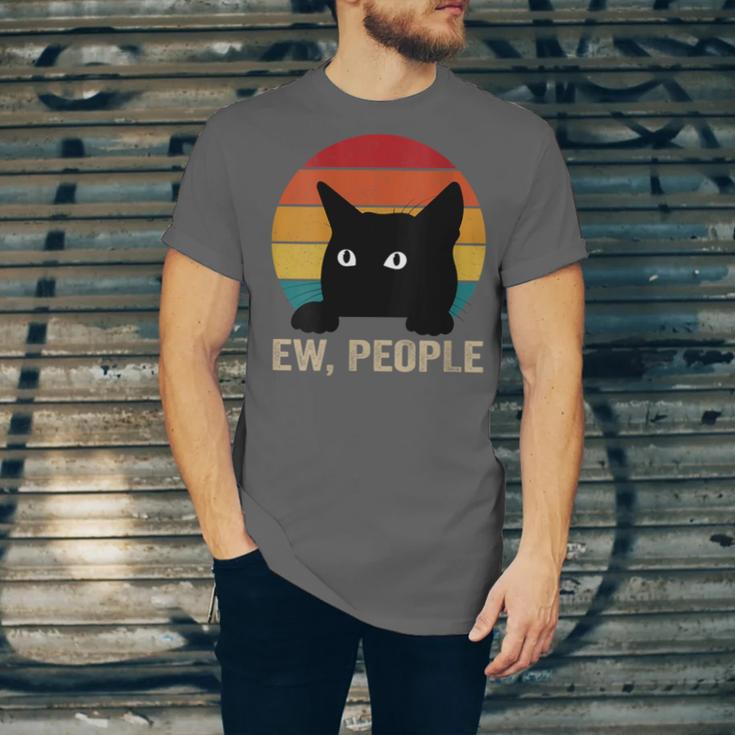 Ew People Introvert Cat Lover Cat Lady Vintage Unisex Jersey T-Shirt Ew People Introvert Cat Lover Cat Lady Vintage Unisex Jersey T-Shirt
