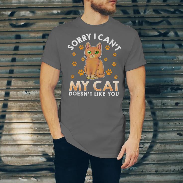 Excuse For Introverts My Cat Doesnt Like You Cat Unisex Jersey T-Shirt