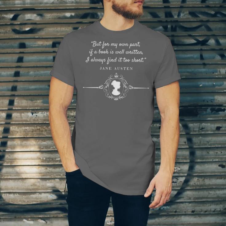 -Expectations Literary Book Club-J Jane Austen Poet Writer Mr Darcy Romantic Quote Unisex Jersey T-Shirt