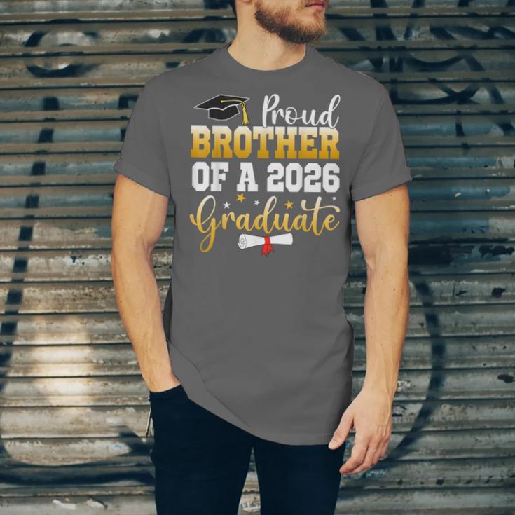 Family Graduation Party Proud Brother Of A 2026 Graduate Unisex Jersey T-Shirt