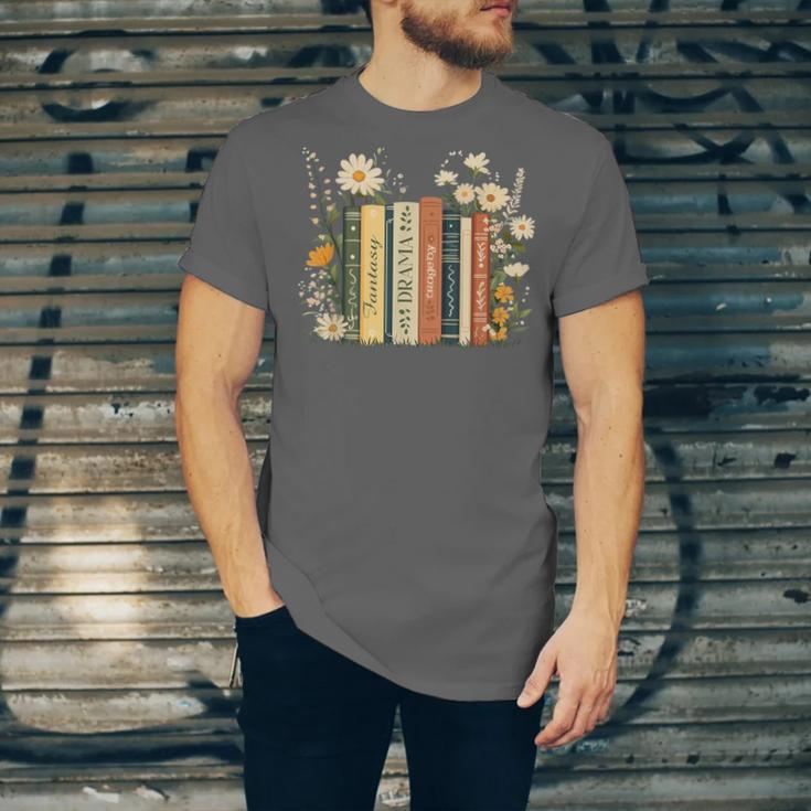 Fantasy Drama Tragedy Book Floral Subtle Unisex Jersey T-Shirt Fantasy Drama Tragedy Book Floral Subtle Unisex Jersey T-Shirt