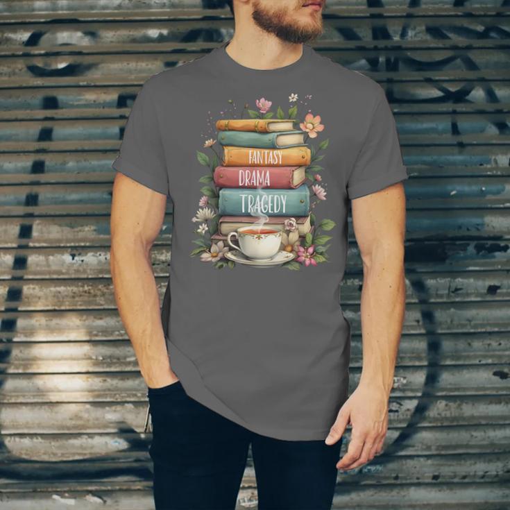 Fantasy Drama Tragedy Book Lover Subtle Watercolor Unisex Jersey T-Shirt Fantasy Drama Tragedy Book Lover Subtle Watercolor Unisex Jersey T-Shirt