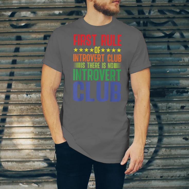 First Rule Of Introvert Club Is There Is No Introvert Club Unisex Jersey T-Shirt First Rule Of Introvert Club Is There Is No Introvert Club Unisex Jersey T-Shirt