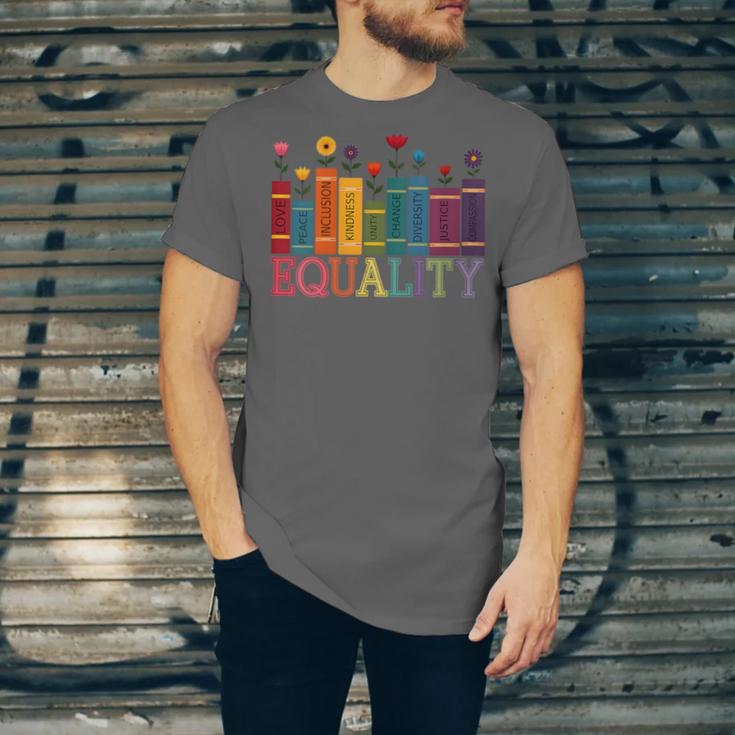 Floral Flower Book Equality Human Rights Women's Rights Unisex Jersey T-Shirt