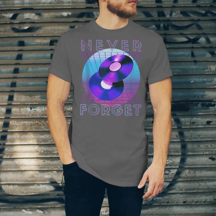 Never Forget Retro 80s 90s Nostalgia Unisex Jersey T-Shirt