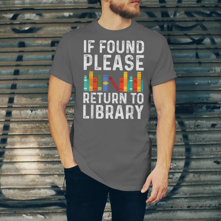 If Found Please Return To Library Book Lover Unisex Jersey T-Shirt