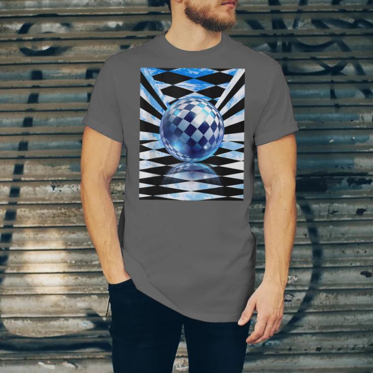 Frutiger Aero Aesthetic Tech Checkered Room Orb Sky Unisex Jersey T-Shirt Frutiger Aero Aesthetic Tech Checkered Room Orb Sky Unisex Jersey T-Shirt