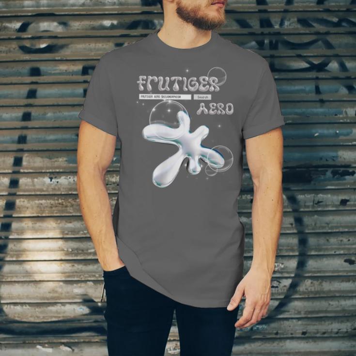 Frutiger Aero Y2K Fashion Trends Statement Piece Tech Orb Unisex Jersey T-Shirt