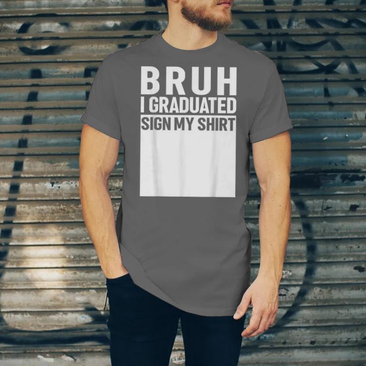 Funny College School Graduation 2025 I Graduated Sign My Unisex Jersey T-Shirt