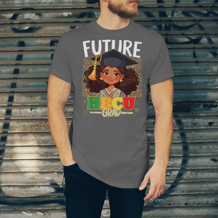 Future HBCU Grad Afro Girl College Graduation Kids Unisex Jersey T-Shirt