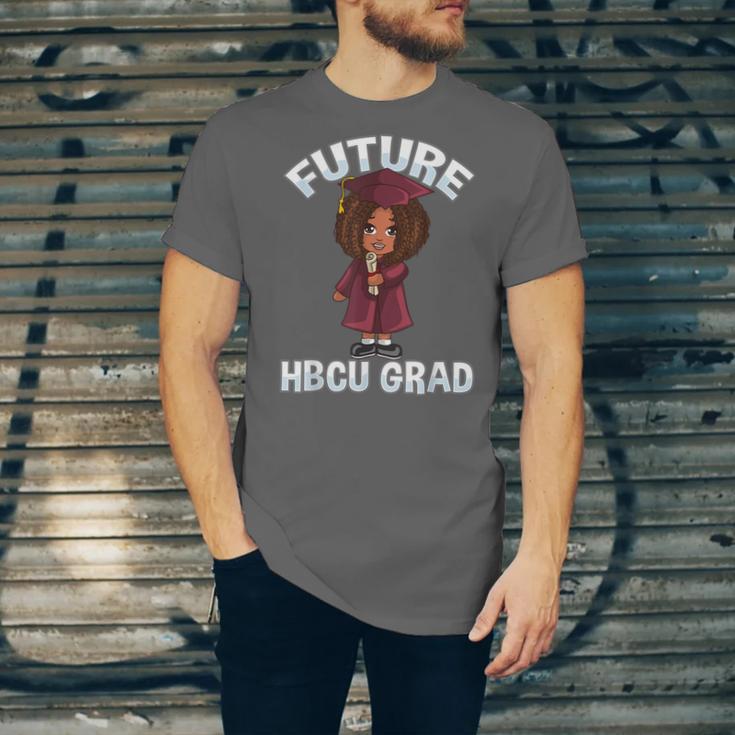 Future HBCU Grad Girl Wearing Graduation Gown Unisex Jersey T-Shirt