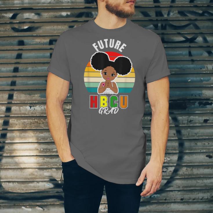 Future HBCU Grad Graduate Afro Girl College Graduation Unisex Jersey T-Shirt