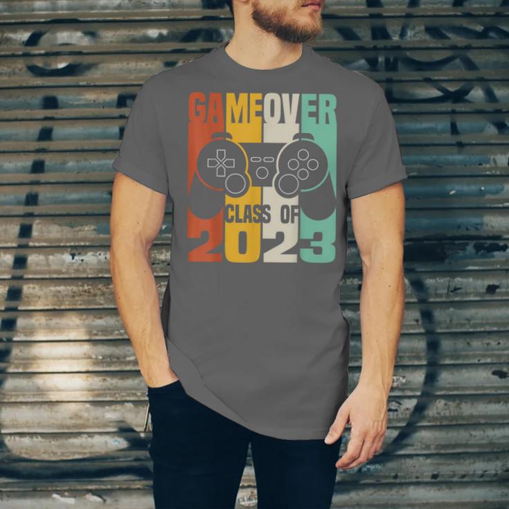 GAME OVER Class Of 2023 Video Games Vintage Graduation Gamer Unisex Jersey T-Shirt