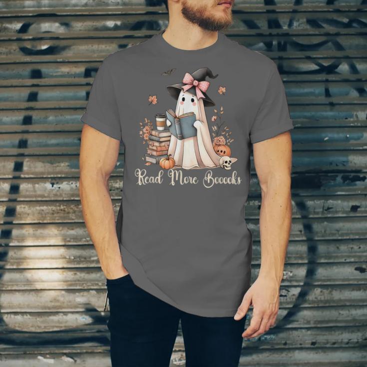 Ghost Reading Book Coquette Bow Halloween Girl Kid Teacher Unisex Jersey T-Shirt Ghost Reading Book Coquette Bow Halloween Girl Kid Teacher Unisex Jersey T-Shirt