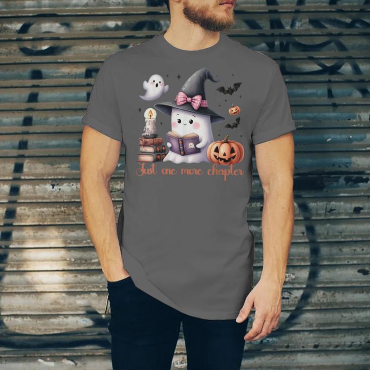 Ghost Reading Book Coquette Bow Halloween Girl Toddler Kid Unisex Jersey T-Shirt