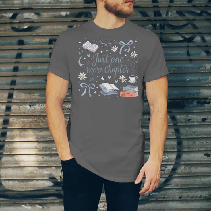 Girl Coquette Bow Just One More Chapter Book Bookish Reading Unisex Jersey T-Shirt Girl Coquette Bow Just One More Chapter Book Bookish Reading Unisex Jersey T-Shirt
