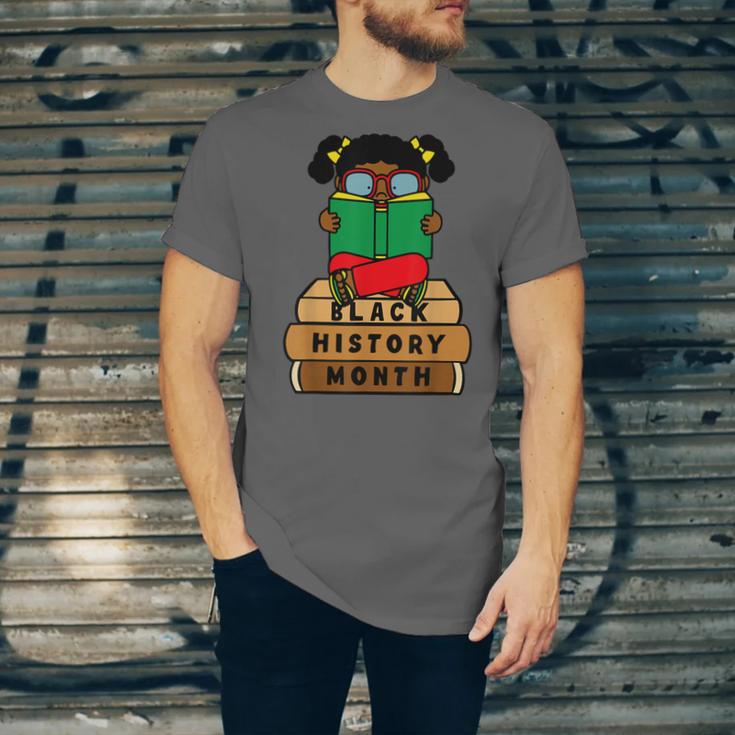 Girl Kid Reading Book Black History Month Bookworm Unisex Jersey T-Shirt Girl Kid Reading Book Black History Month Bookworm Unisex Jersey T-Shirt