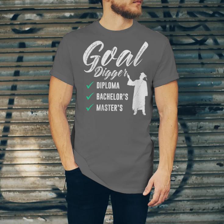 Goal Digger Diploma Master s Bachelor s Master Graduation Unisex Jersey T-Shirt