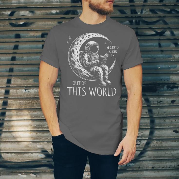 A Good Book Is Out Of This World Kids Reading Imagination Unisex Jersey T-Shirt