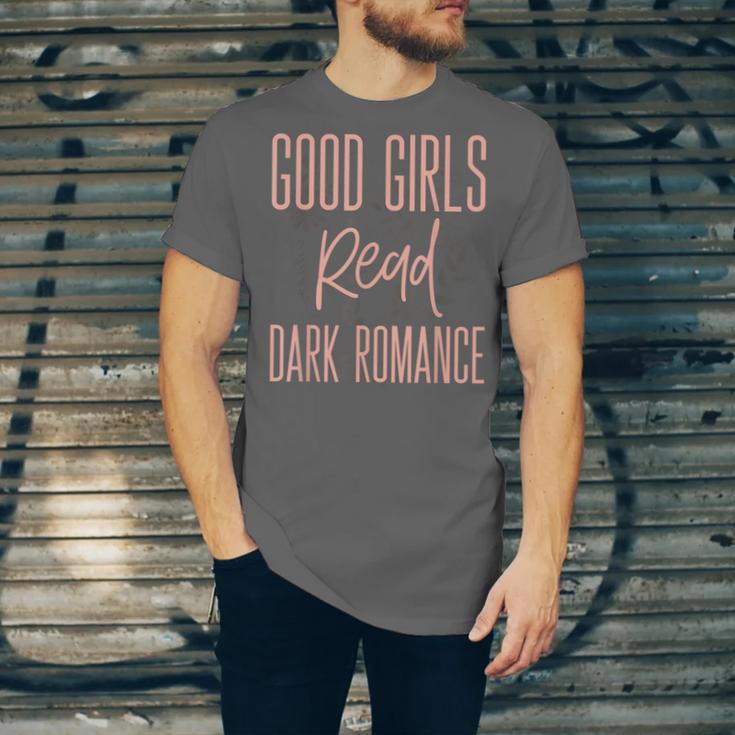 Good Girls Read Dark Romance Shirts For Women Book Lovers Unisex Jersey T-Shirt Good Girls Read Dark Romance Shirts For Women Book Lovers Unisex Jersey T-Shirt
