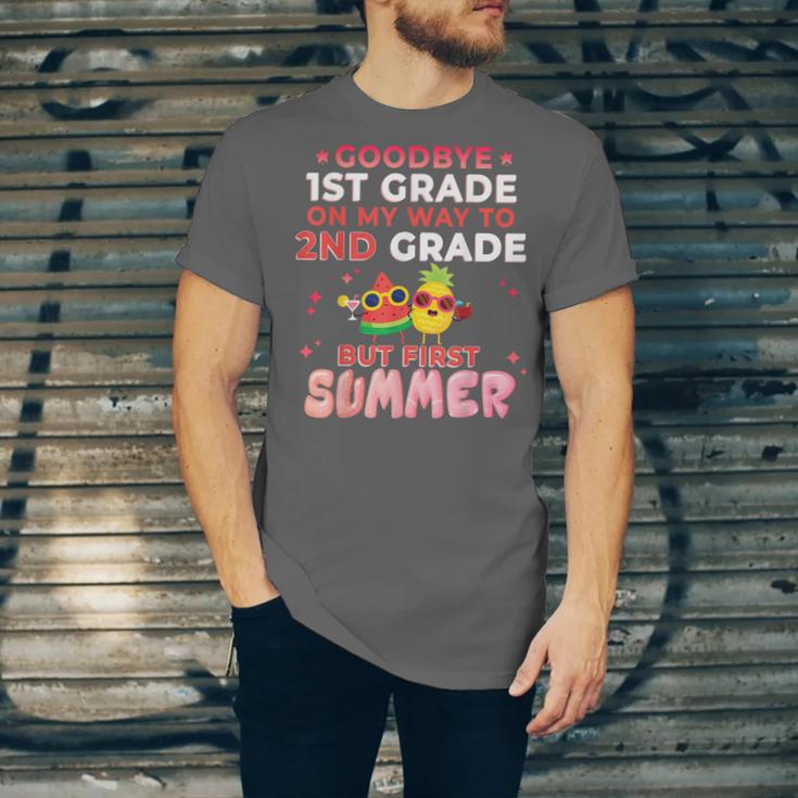 Goodbye 1st Grade Graduation To 2nd Grade Hello Summer Unisex Jersey T-Shirt