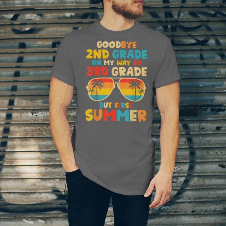 Goodbye 2nd Grade Graduation To 3rd Grade Hello Summer Kids Unisex Jersey T-Shirt