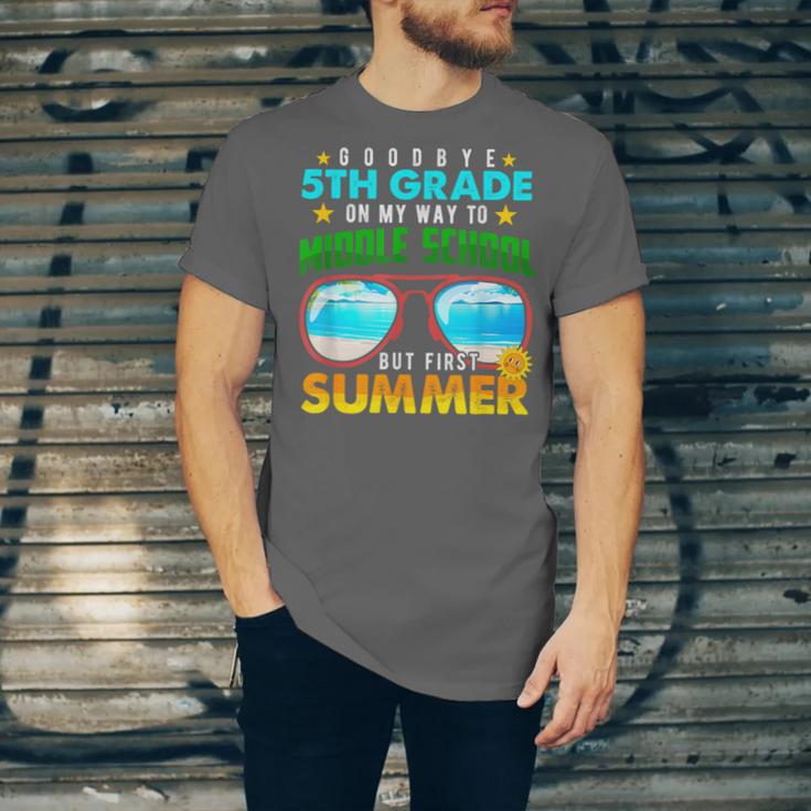 Goodbye 5th Grade Graduation To 6th Grade Hello Summer Kids Unisex Jersey T-Shirt