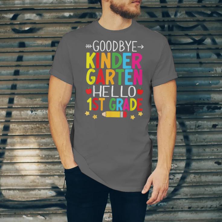 Goodbye Kinder Garten Hello 1st Grade Graduation 2024 Unisex Jersey T-Shirt