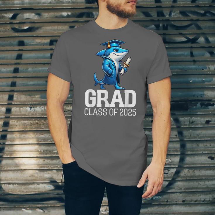 Grad Class Of 2025 Boys Shark Graduation Graduated Unisex Jersey T-Shirt