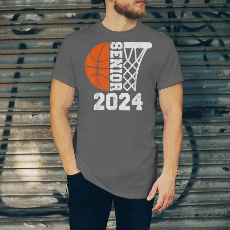 Graduate Senior Class Of 2024 Basketball Player Graduation Unisex Jersey T-Shirt