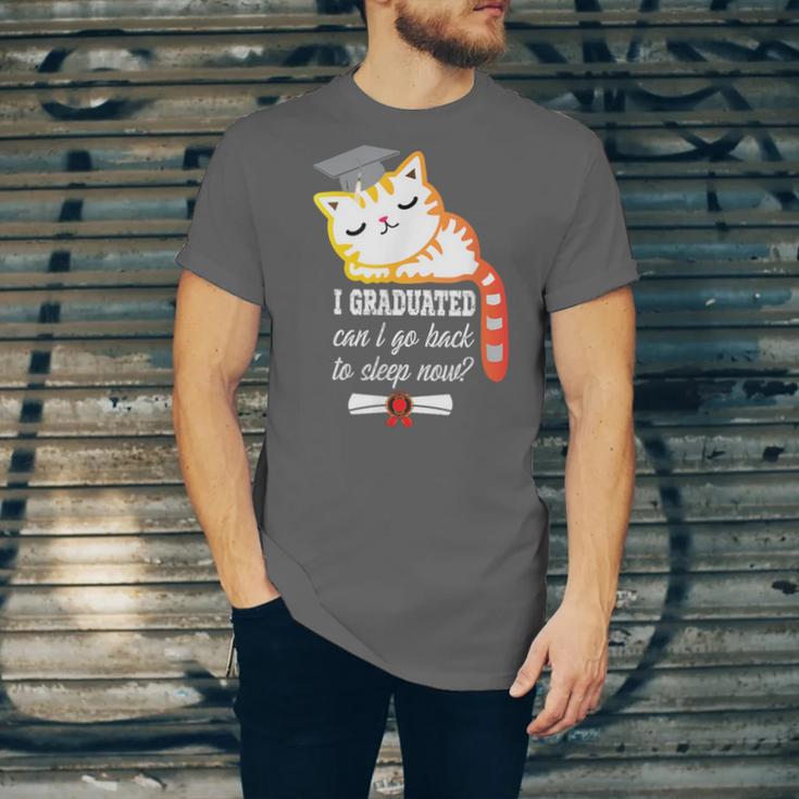 I Graduated Can I Go Back To Sleep Now Graduation Unisex Jersey T-Shirt