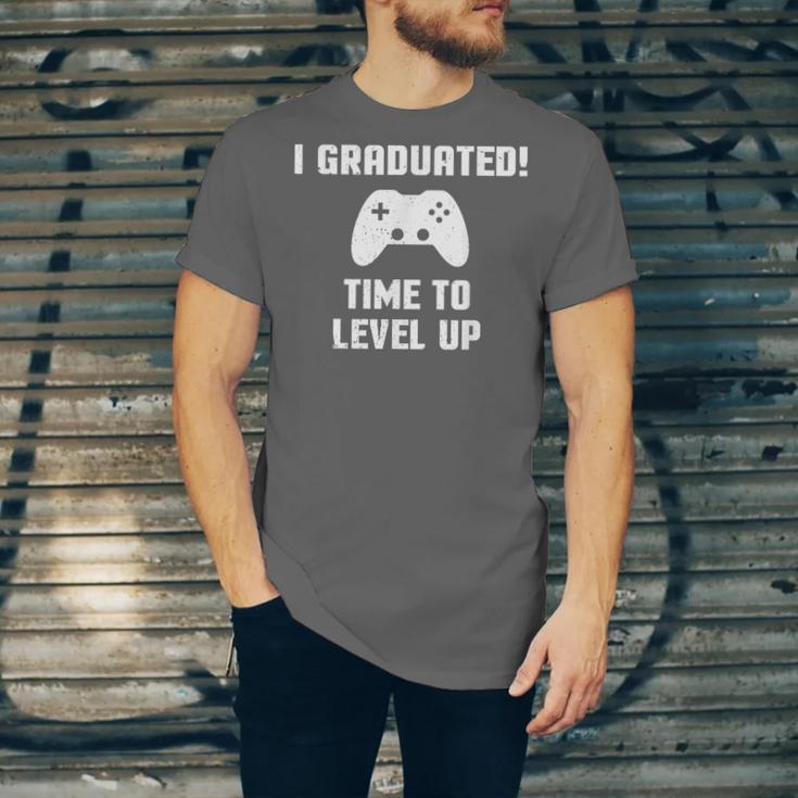 I Graduated Time To Level Up Graduation T-Shirt Unisex Jersey T-Shirt