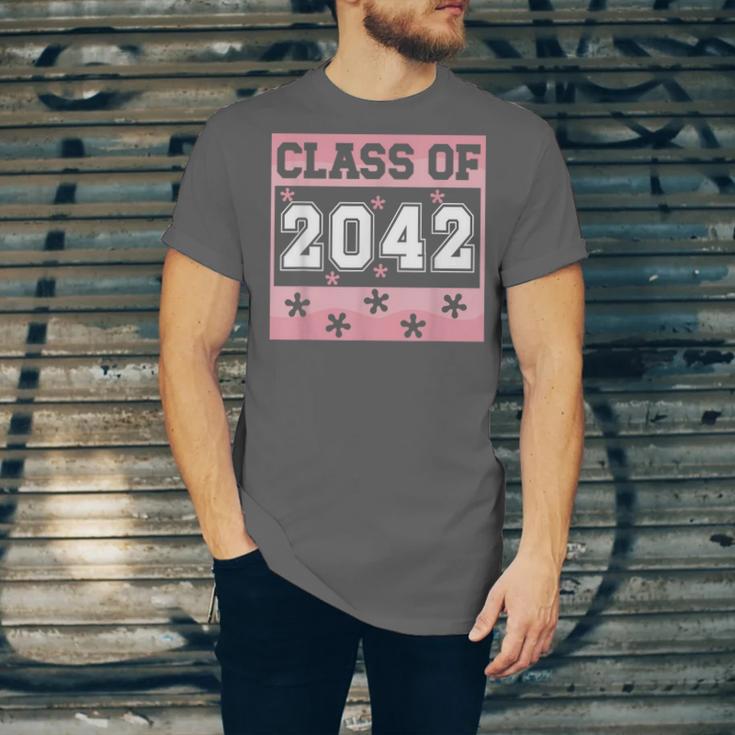 Graduating Class Of 2042 First Day Of School 2042 Graduation Unisex Jersey T-Shirt