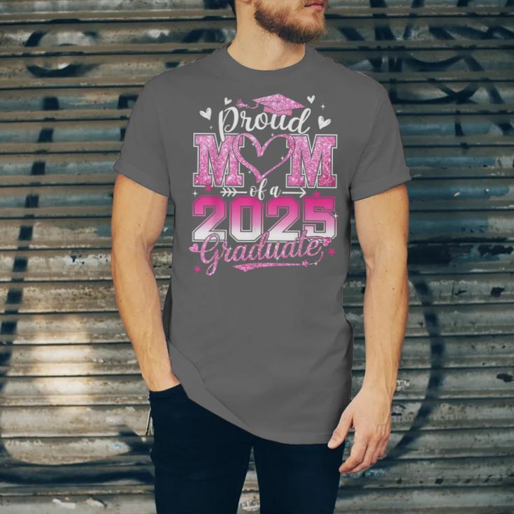 Graduation 2025 Proud Mom Of 2025 Graduate Floral Women Unisex Jersey T-Shirt