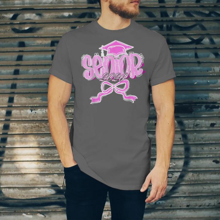 Graduation 2026 Senior 2026 Class Of 2026 Coquette Pink Girl Unisex Jersey T-Shirt