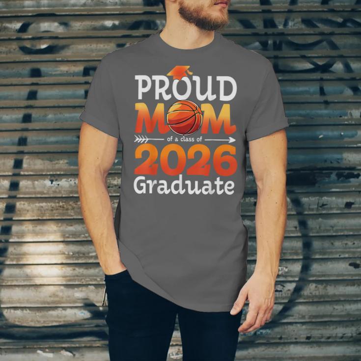 Graduation Basketball Retro Proud Mom Of A 2026 Graduate Unisex Jersey T-Shirt